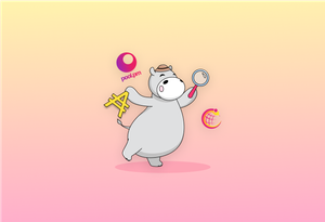 A hippo with a magnifying glass, looking at popular blockchain explorers